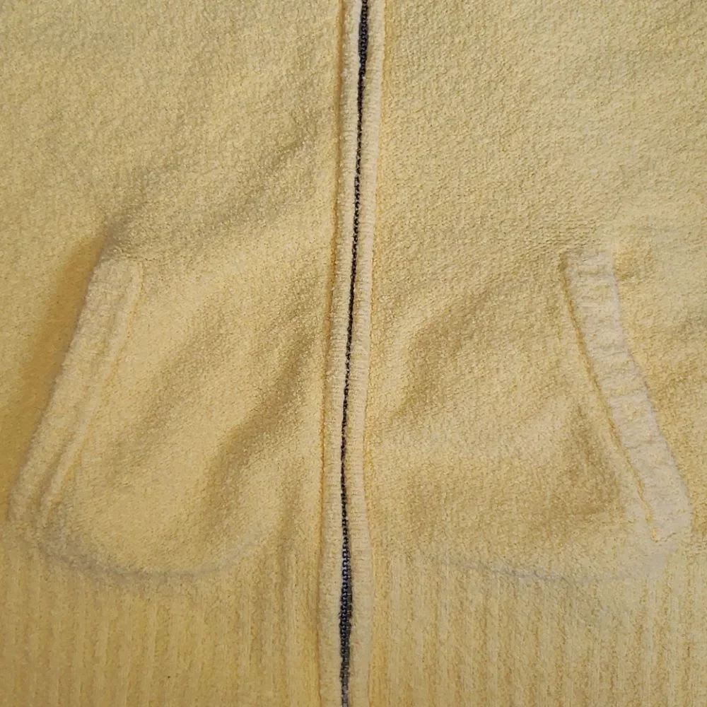 Great Northwest Yellow & White Zip-Up Coat